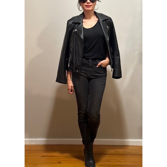 OAK NYC oversized/unisex leather jacket, PERFECT! - Picture 3 of 9